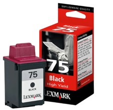 Lexmark 75 (12A1975) High Yield Black Ink Cartridge GENUINE NEW  picture
