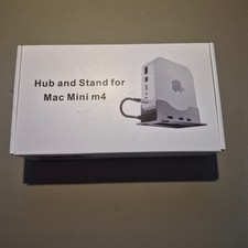 Mac Mini m4 USB-C Type-C Hub, HDMI/DP, USB 3.0/2.0, SD, Silver picture