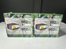 Lot of 2 HP 952XL Ink Cartridge Combo Sets Black, Cyan, Magenta, Yellow New picture