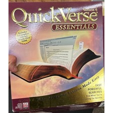 QuickVerse Essentials Version 6 Bible Study Software Windows PC Vintage Boxed picture