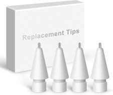 MEKO Metal Replacement Tips 4-Pack for Apple Pencil MK-APRT2 White Japan Import picture