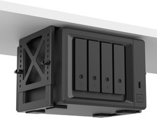 Adjustable under Desk PC or NAS Mount Bracket Holder，Compatible with Desktop Nas picture