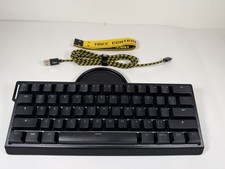 Wooting 60HE+ Hall Effect Gaming Keyboard Black Tested w/ Cable Strap picture