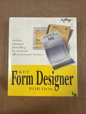(F4226) Key Form Designer For Dos Vintage Software Sealed New 1994 From Softkey picture