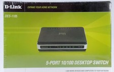 D-Link Desktop DES-1105 5 Port 10/100 Fast Ethernet Network Switch Brand New picture