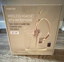 New VONZTEK BT786CD-BJ Wireless Bluetooth On-Ear Boom Mic, Dock, USB Dongle picture