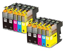 10 PK Quality Ink Set w/ Chip fits Brother LC101 LC103 MFC J470DW J285DW J450DW picture