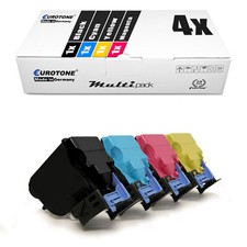 4X Eco Toner Replaces Konica Minolta TNP27C TNP27K TNP27M TNP27Y TNP27 picture
