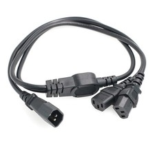 UPS PDU Power Supply Splitter Cord IEC320 C14 to 2 x C13 10A 250V Extension C... picture