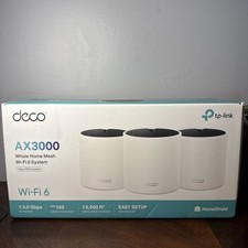 TP-Link Deco X55 3 Pack AX3000 WiFi 6 Mesh System New/Open Box picture