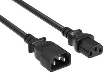 12ft IEC-320 C13 to C14 Heavy-Duty Power Extension Cord 18 AWG 10A/250V SJT, ... picture