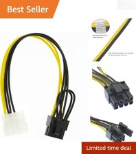 Versatile 4 Pin Molex to 8 Pin GPU Power Cable Compatible with Major Brands picture
