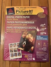 Avery Digital Photo Paper Wallet Glossy Microsoft Picture It 8 Sheets/72 Prints picture