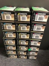 Lexmark C540A4YG C540A4MG C540A4CG OEM SEALED BOXES.  LOT OF 3  picture