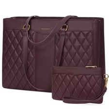 Laptop Bag for 15.6 Inch Work Tote Bags Leather Laptop Tote Professional Lapt... picture