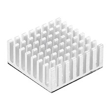 Electronic Radiator Aluminium Heatsink 25x25x10mm Silver Tone Pack of 5 picture