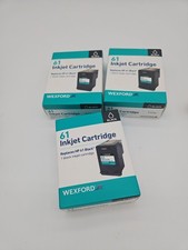 3X Wexford Inkjet Cartridge Replaces HP 61 -Black -Sealed picture