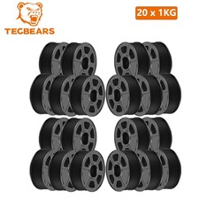 TECBEARS 20KG PETG High Speed Matte Black 600mm/s 3D Printer Filament 1.75mm picture
