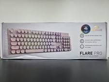 Redragon K710P Flare Pro Wireless Typewriter RGB Keyboard Pink NEW/OPEN BOX picture