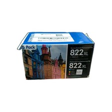 Premium Office Supplies 822XL Ink Cartridges for Epson 4 Pack (Black, CMYK) picture