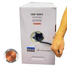 TSCables Cat6 PLENUM 100% SOLID BARE COPPER 550Mhz 23Awg 1000ft Cable in 10Color picture