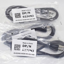 10x 1M/3.3FT DELL 02JVNJ US 3 Prong Power Supply Cable 7A 125V for Laptop 18AWG picture