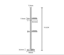 Gpu Holder Aluminum Adjustable Double Layer Magnetic（Silver） Ships from USA picture