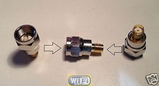 F Type Male Jack to SMA Female Plug Straight Adapter RF Connector Converter picture