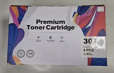 UNIWORK 30A PREMIUM TONER CARTRIDGE 4-Pk BLACK NEW (4C) picture