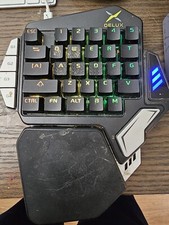 Delux T9X One Handed Wired Gaming Keyboard USB Type C Mechanical Keypad picture