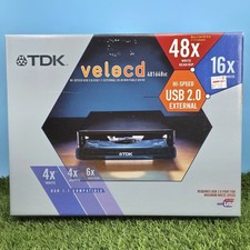 (Vintage 2002) TDK veloCD 481648UE External CD-RW Drive USB 2.0 Burner picture