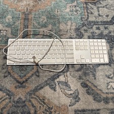 Genuine Apple A1243 Wired Mac Standard USB Keyboard w/ Numeric Keypad picture