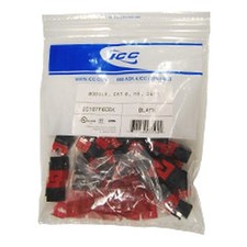 ICC MODULE CAT 6 HD 25PK BLACK IC107F6CBK UPC 633758035941 picture