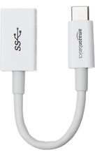 10-pack Amazon Basics USB Type-C to USB 3.1 Gen1 Female Adapter - White, picture