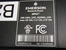 Emerson MPH2 P/N: MPHC1112 200-240V 2/PE 50/60Hz 24A Network Power Strip picture