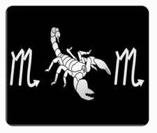 Custom Zodiac sign Scorpio black computer, laptop,iPad,  mouse pad picture