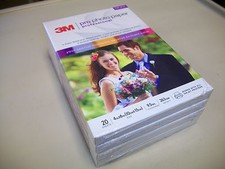 Lot of 4 Packs 3M Professional Photo Paper 4x6 - 20 Sheets Each Pack (80 total) picture