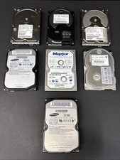 Lot of 7 Vintage 3.5” IDE PATA Hard Drives IBM Fujitsu Maxtor Samsung Untest *4 picture