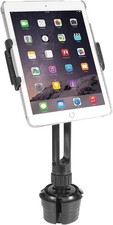Macally Cup Holder Tablet Mount - Heavy Duty iPad Cup Holder Car Mount Stand ... picture