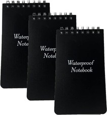3pcs Waterproof Notebook, 3 x 5