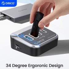 ORICO 4 Port USB C Hub 2 USB A USB C 10Gbps Splitter Adapter For Laptop picture