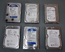 Six Various 3.5-inch SATA Hard Drives HDD Lot picture