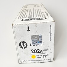 HP Genuine Laser Jet Pro Yellow 202A CF500AM, New Sealed picture