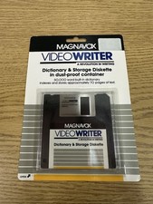 MAGNAVOX Videowriter Word Processor Thesaurus Storage Diskette NEW SEALED picture