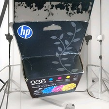 HP 936 INK 4 PACK BLACK CYAN MAGENTA YELLOW INK CARTRIDGE GENUINE EXP: 04/2028 picture