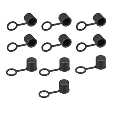 10 x Silicone BNC-B Anti-Dust Stopper Cap Cover for Female Jack Black picture