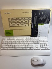 Seenda COE200 2.4G Bluetooth Keyboard Mouse Combo Black Ergonomic Plug & Play picture