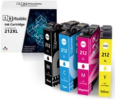 4P 212XL T212XL Ink Cartridges For Epson WorkForce WF-2830 WF2850 XP-4100 XP4105 picture