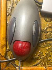 Logitech TrackMan Marble T-BC21 Wired USB Optical Trackball Ergonomic Gray/Red picture