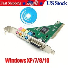 4 Channel 5.1 Surround PCI Sound Card 3D MIDI for PC Windows XP/7/8/10 picture